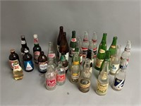 Large Collection of Vintage Beverage Bottles