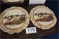 Pair of Quilted Hunting Dogs
