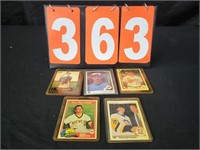 5 VARIOUS BASEBALL & HOCKEY CARDS