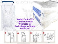 NEW 25 Cardinal Wearable Ice Pack/Wraps LG WH1
