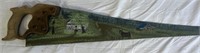 Antique painted handsaw