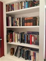 4 shelves of books