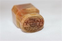 Good Victorian Pink Onyx Letter Seal,