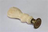 Wonderful 19th Century Ivory Letter Seal,