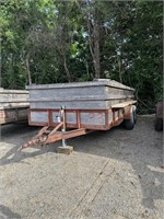 16' Utility Trailer with Wooden Sides, Heavy Duty