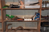 Contents of 2 Wooden Shelves to Include Paint