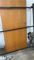 Wood door with hinges, 35”x80”