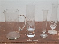 4 Vases - Birds & Butterflies - 2 National