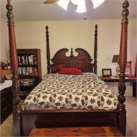 Queen size 4 poster bed