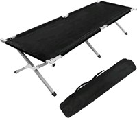 Simple Deluxe Folding Camping Cot with Storage Bag
