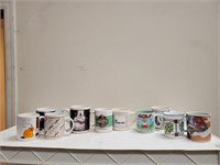 Assorted coffee mugs (10)