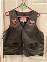 Harley Davidson leather vest