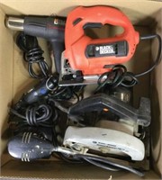 (5pc) Heat Gun, Dremel, Finishing Sander