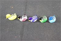 Miniature Art Glass Ducks (Approx 1" Tall, 1 Missi