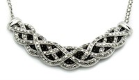 Genuine Black Diamond Evening Necklace