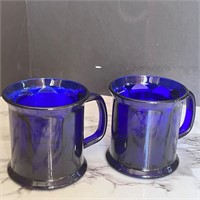 Blue Mugs Lot of 2