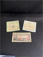 WWII era Italian and Japanese paper money