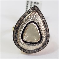 $800 Silver Diamond(1.1ct) Ring