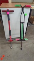 COUPLE OF POGO STICKS