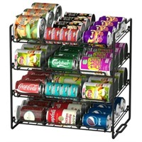 16.7Lx11Wx16.7H  4-Tier Stackable Can Rack  Holds