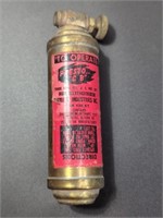 1950s Brass PRESTO CB Fire Extinguisher (Full)