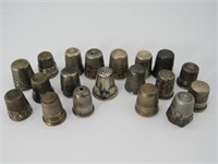 20 STERLING THIMBLES: