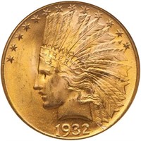 $10 1932 NGC MS64 CAC