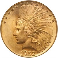 $10 1932 NGC MS64 CAC