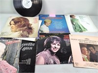 Country vinyl records including Judi lane,