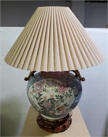 (F) Asian Porcelain Table Lamp (28" high)