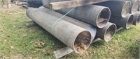 4 pc 7' fiberglass pipe  13"1/8 outside  two have