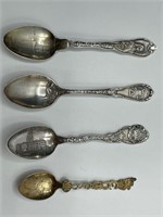 4 Souvenir Spoons