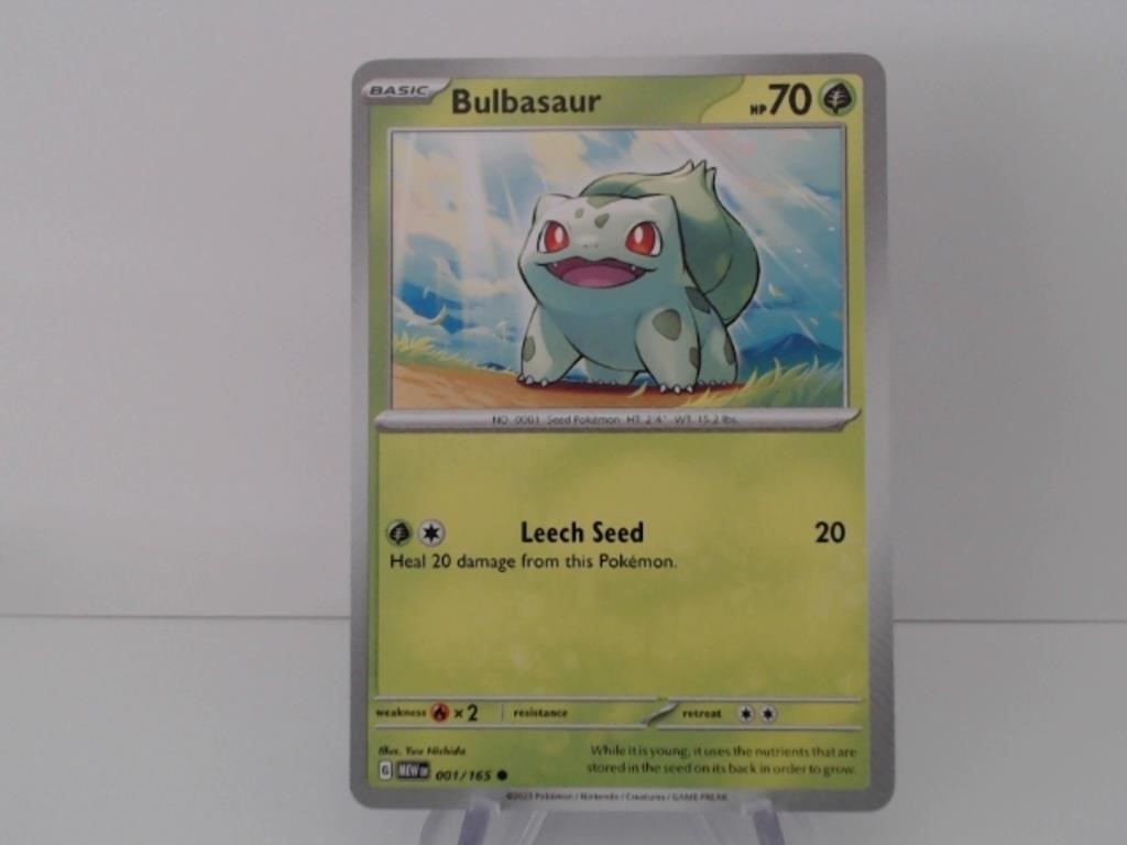 Pokemon Card Rare Bulbasaur 1/165