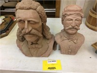 Clay sculptures both to go one money