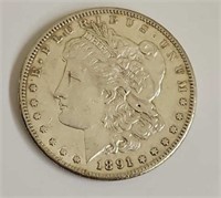 1891S Morgan Silver Dollar