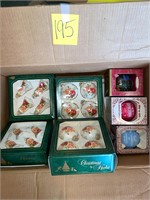 Christmas bulbs decorations box lot