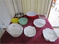 Pyrex & other misc bowls