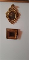 2 Pc. Small Framed Art Ornate Frames