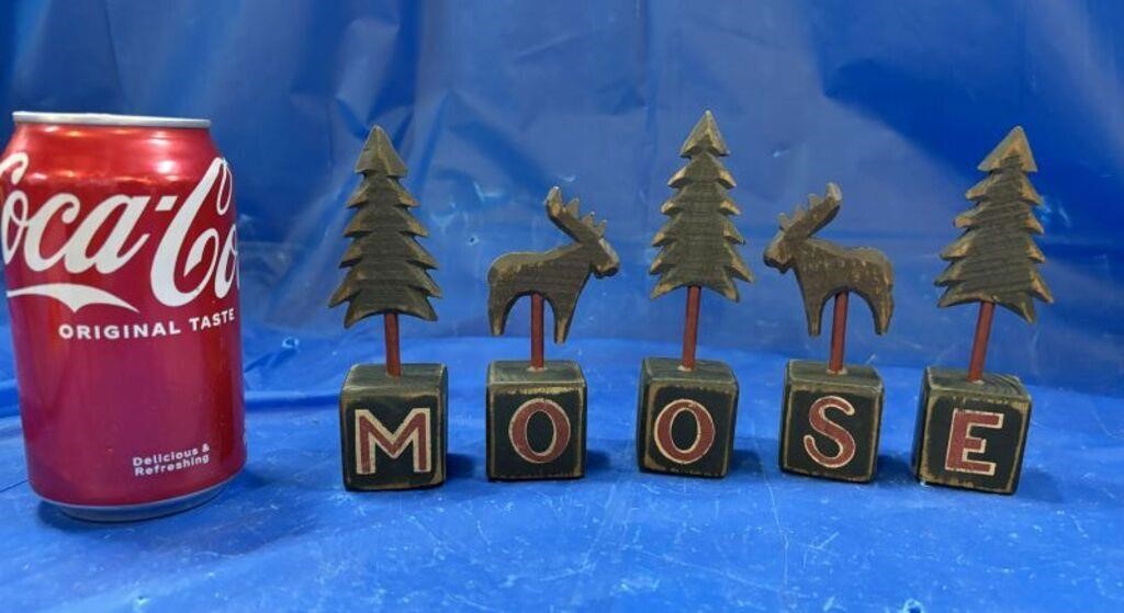 WW! Wooden Rustic "Moose" Blocks