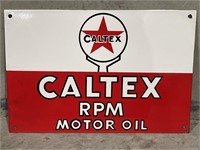 CALTEX RPM MOTOR OIL Enamel Sign - 450 x