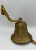 Solid brass dinner bell