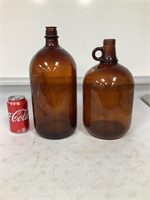 2 Brown Bottles