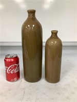 2 Stoneware Bottles