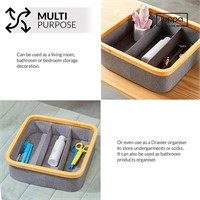 *Foldable Storage Basket with 9 compartment-2Pcs