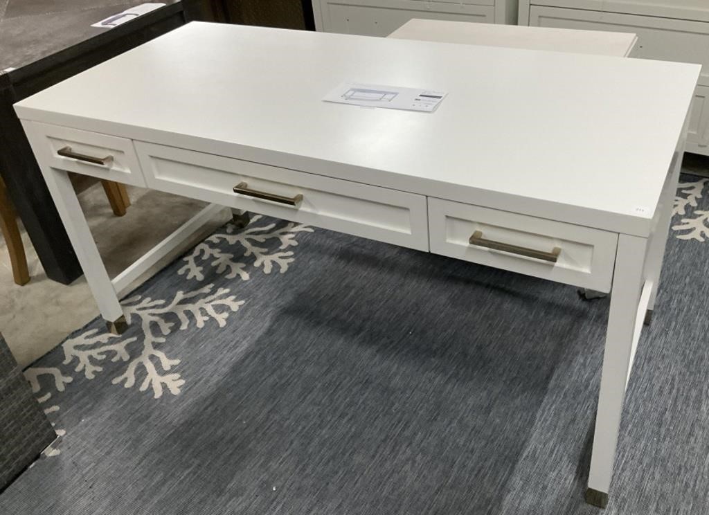 Bassett Tidewater White Writing Desk , MSRP $1,069