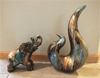 CERAMIC STATUES WITH FOIL FINISH