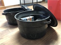 Enamel canning boiling pots