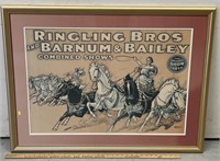 Ringling Bros Show Lithograph Poster Print
