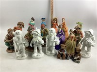 Homco Style Painted Sculpture Figures, includes