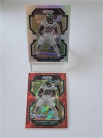 2021 Prizm Quinnen Williams Red and Silver 2 Cards